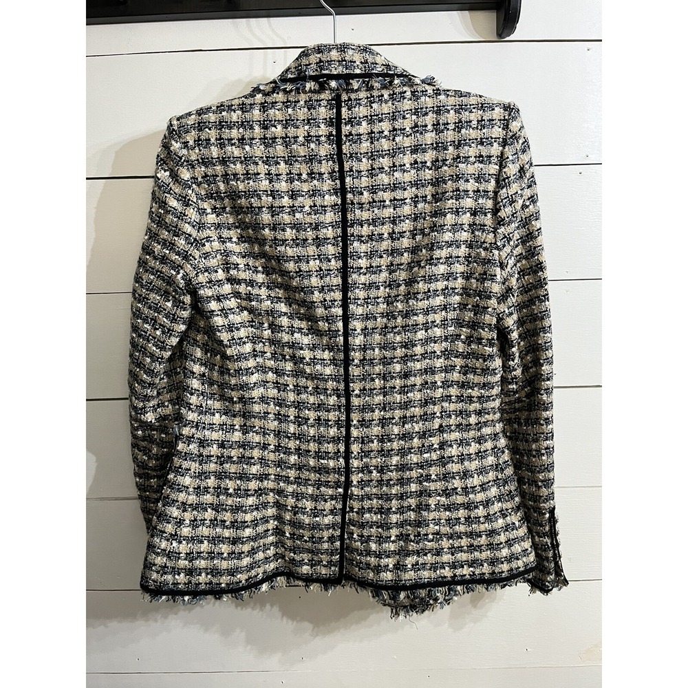 Veronica Beard Theron Tweed Jacket in Blue Women's Size 2 $600 MSRP Business - Picture 3 of 3